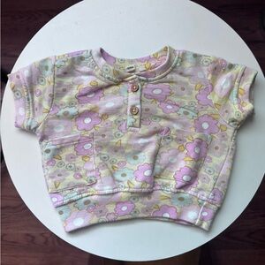 Jessica Simpson Floral Kids Sweatshirt - Pink, Yellow, Blue